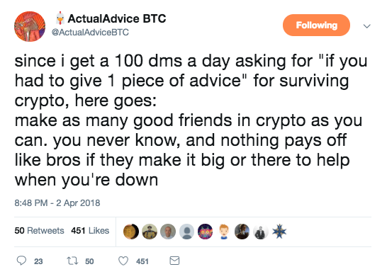 request crypto twitter